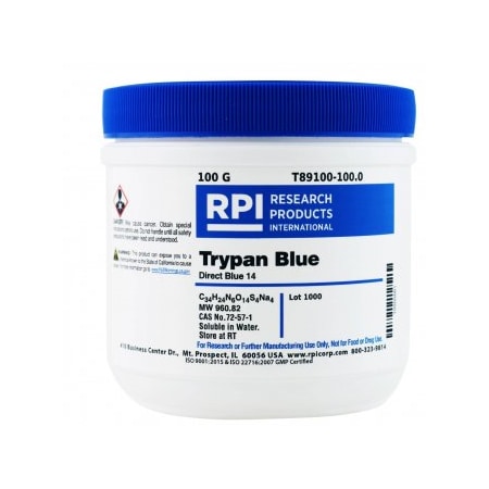 Rpi Trypan Blue, 100 G T89100-100.0